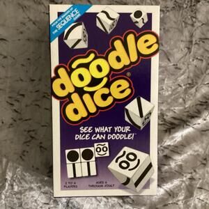 Doodle Dice Card Game COMPLETE Family Fun Jax LTD 2005 #7030-Rare